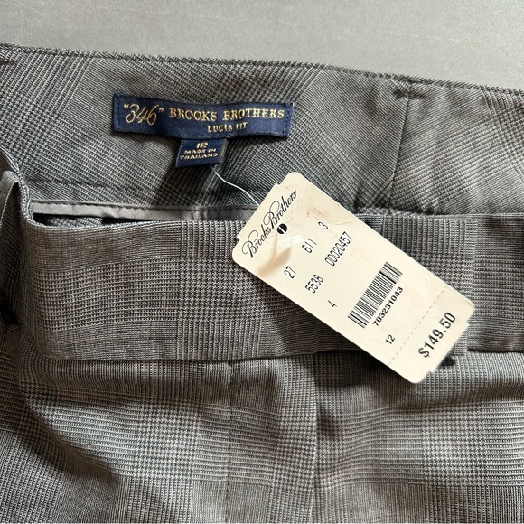 NWT Brooks Brothers Lucia Fit Trousers in Gray - Picture 3 of 4